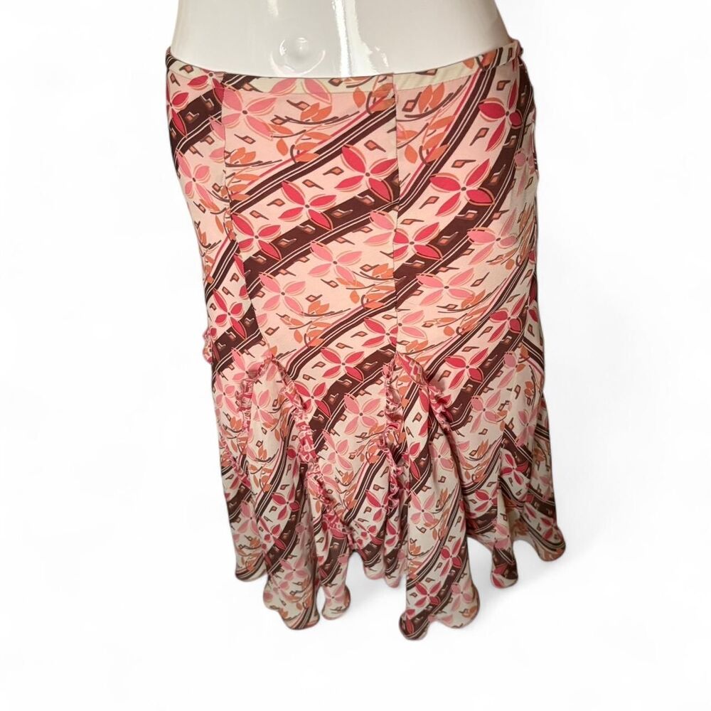 S.L.B Women's Pink and Brown Skirt